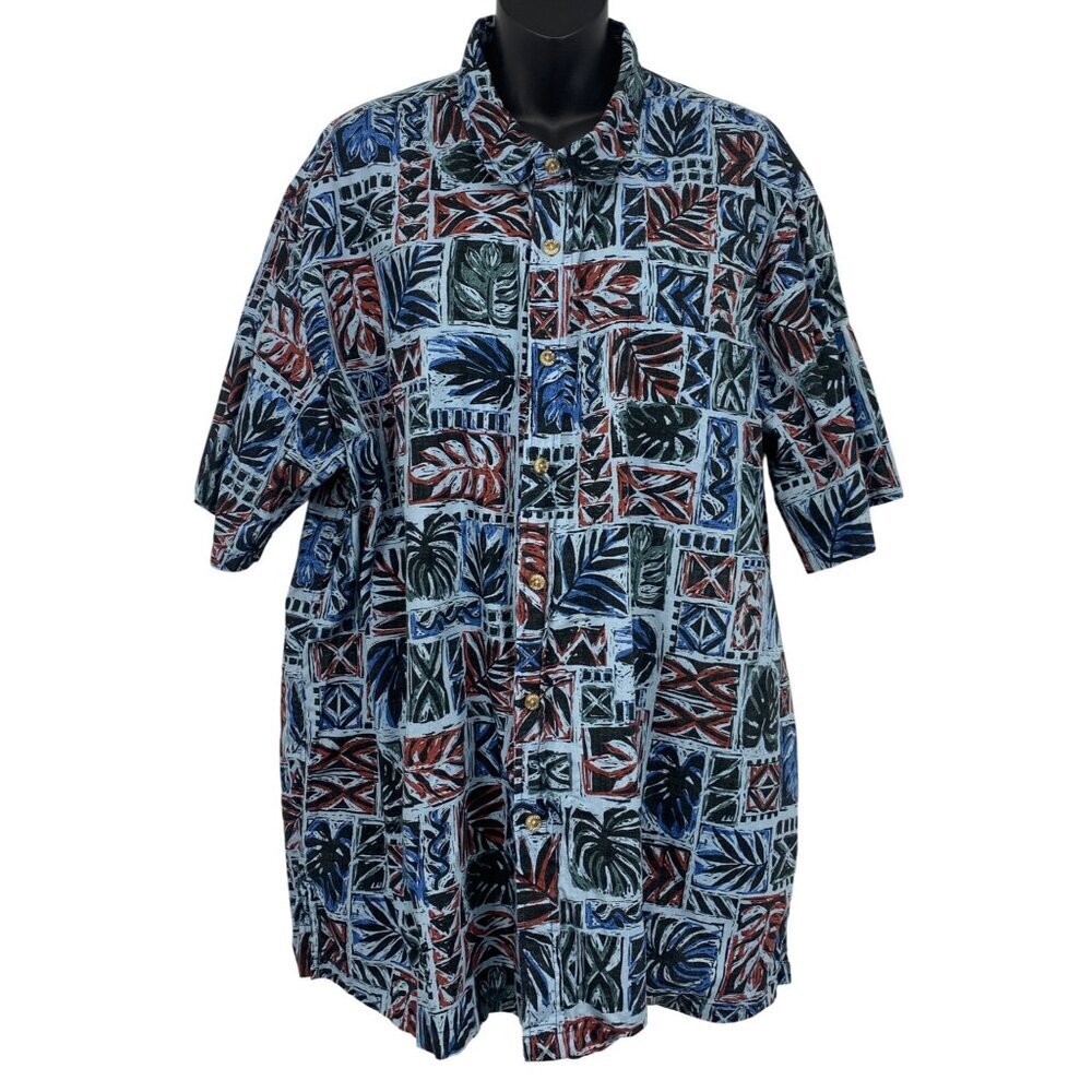 Cooke Street Honolulu Men Size XXL 2XL Aloha Hawaiian Short Sleeve Button EUC